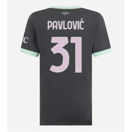 AC Milan Strahinja Pavlovic #31 Rezervni Dres za Ženska 2024-25 Kratak Rukav